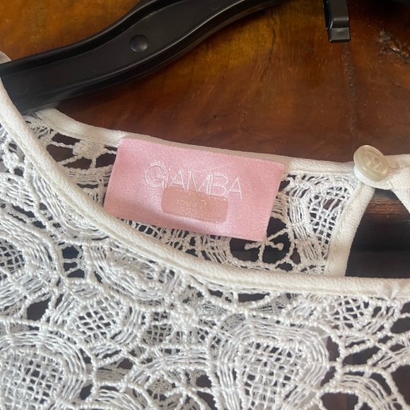 GIAMBA Lace Yoke Dress EUC - Picture 7 of 9